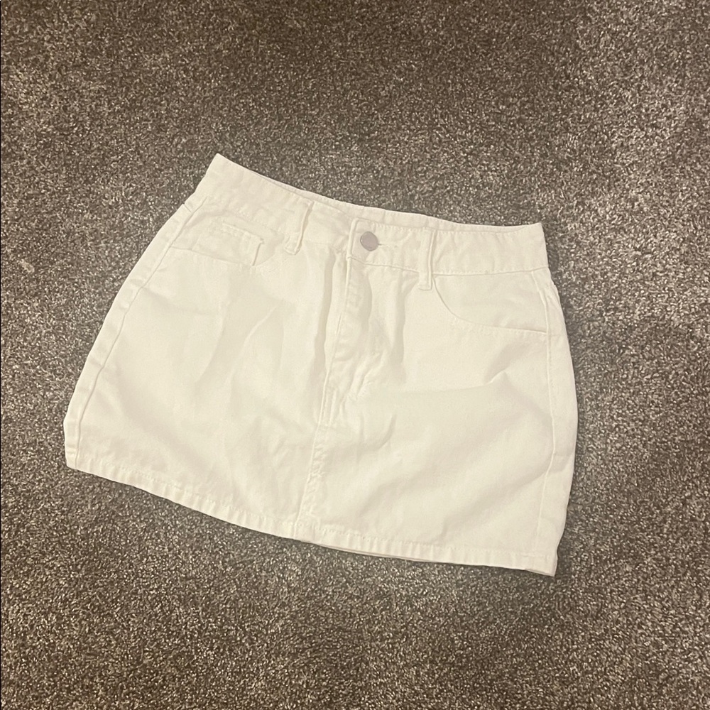 SHEIN White Mini Skirt